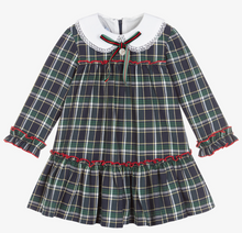 Load image into Gallery viewer, Foque Green and Navy Tartan