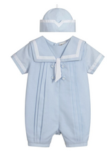 Load image into Gallery viewer, Sarah Louise Christening Suit - Little Sailor Boy